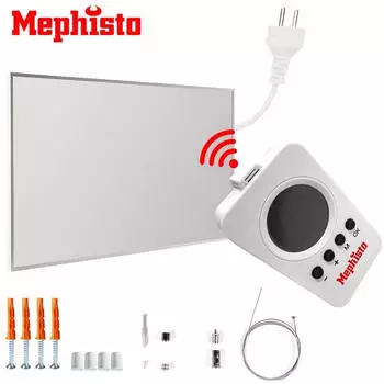 Chemin&eacute;es M&eacute;phisto Infrarotheizung Wandheizung 1000W WIFI Thermostat