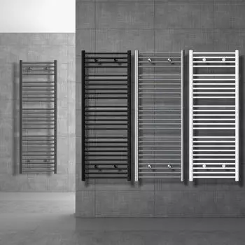 LuxeBath Sahara Badheizk&ouml;rper elektrisch 400x1500mm schwarz 1200W (490017110)