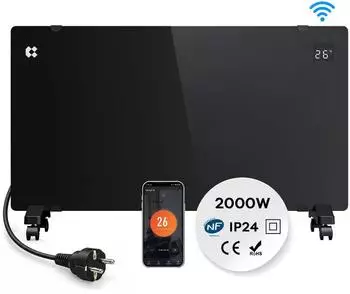 CIARRA CBHX20-B Elektrokonvektor 2000W WLAN IP24 (CBHX20-B)