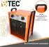 BTEC Elektroheizer 9kW, 16A, 2 Heizstufen