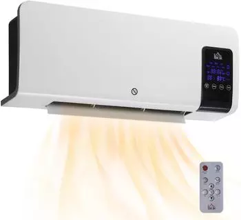 HomCom Keramik-Wandheizger&auml;t 2000W mit Fernbedienung, wei&szlig; (800001421500)
