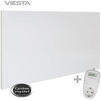 Viesta H700 Infrarotheizung Carbon Crystal (neueste Technologie), ultraflache Wandheizung, weiß,