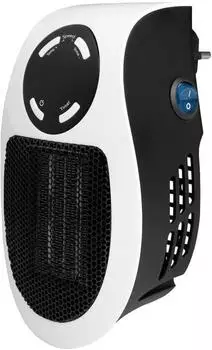 Eurom Plug-in Keramikheizung, 500W, Thermostat, Überhitzungsschutz, Timer (340884)