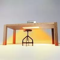 Etherma Tischinfrarotheizung 80W weiß (LAVA2-DESK-80-T)