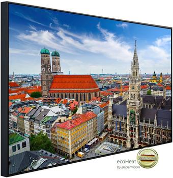 PaperMoon Infrarot-Bildheizkörper Münchner Skyline (100 x 60 cm, 600 W)