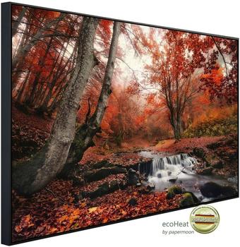 PaperMoon Infrarot-Bildheizkörper Nebeliger Waldbach 120 x 60 cm 750 W