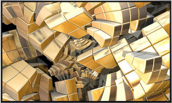PaperMoon Infrarot-Bildheizkörper Fraktale goldene Treppe (100 x 60 cm, 600 W)