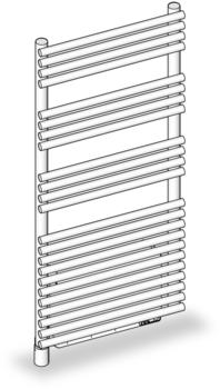 Zehnder Forma Air 123 × 49,6 cm verkehrsweiß