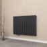 EMKE Heizkörper 63x85cm 618W Flach Horizontal Einlagig Anthrazit