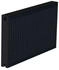 sanicomfort Universal-Flachheizkörper Typ DK (22) 62x100cm Schwarz Matt