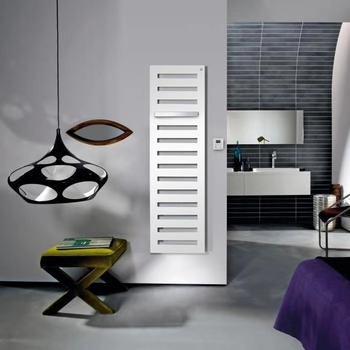 Zehnder Metropolitan Bar H:154 B:50 cm mit Handtuchhalter verchromt grau aluminium