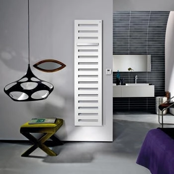 Zehnder Metropolitan Bar H:175 B:40 cm mit Handtuchhalter verchromt grau aluminium