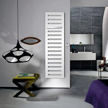 Zehnder Metropolitan Bar H:175 B:60 cm mit Handtuchhalter verchromt grau aluminium