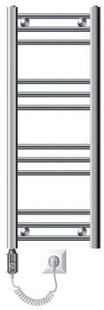 ECD Germany Badheizk&ouml;rper Elektrisch mit Heizstab 300W 30x80 cm Chrom Gerade