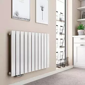 EMKE Heizkörper Flatrad FR Horizontal 63 x 85 cm Einlagig Weiß