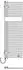 Kermi Credo Half Round-E WRX Ansch. links 1400 x 46 x 450mm Weiß/Weiß (E1E1A1400452T2K)