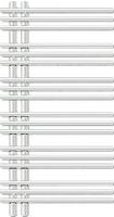 Zehnder Yucca Asym YAD-090-050 Badheizk&ouml;rper 47,8 x 87,2 cm, Heizung,
