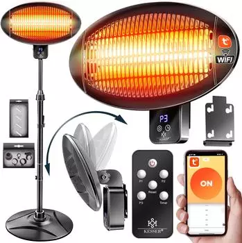 Kesser Infrarot Heizstrahler 2000W mit WIFI & Fernbedienung