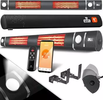 Kesser Infrarot Heizstrahler 3000W IR-Gastro-Bar Inkl. LED inkl. Schutzhülle