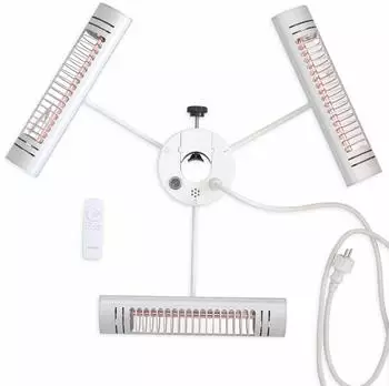 VASNER Umbrella X30 Heizstrahler 3000W IP65 Silber