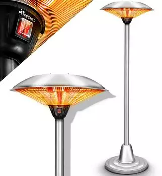 Tresko Infrarot Heizstrahler 2500W 2 Heizstufen mit LED-Anzeige