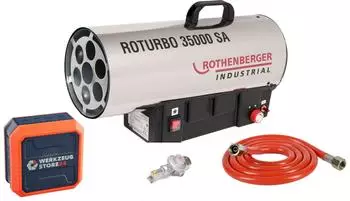 Rothenberger Industrial Heizkanone RoTurbo 35000SA mit Piezo inkl. Bluetooth Lautsprecher