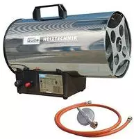 G&uuml;de 85005 Gasheizgebl&auml;se Ggh 10 Inox Gasheizer Bauheizer Inkl. Schlauch Regler