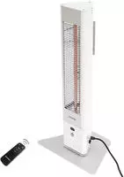 VASNER HeatTower Mini Mobiler Heizstrahler 1500 Watt Wei&szlig; mit Fernbedienung,...