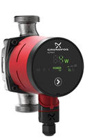Grundfos Hocheffizienz Umw&auml;lzpumpe Alpha1 20-60N, 150mm, G 1 1/4, PN 10, 230 V, ES