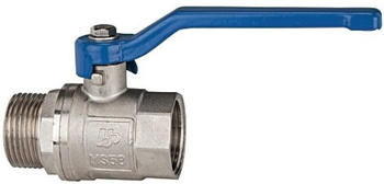 Riegler Messingkugelhahn valve line Messing vernickelt IG/IG G 1/2" 28bar DN15" (115713)