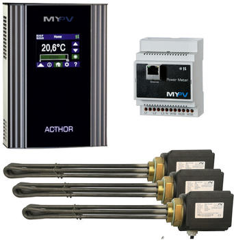 MYPV Einschraubheizk&ouml;rper 3 kW 230V 3 Stk. mit AC Thor 9S Power Manager Set (24071)