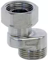Heimeier S-Anschluss 1351-02.362 G 3/4 IGxG 3/4 AG, Messing vernickelt