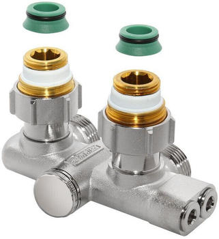 Simplex Einrohr-Umlenkstück für vertauschten Vor- und Rücklauf 3/4" Eurokonus Eckform (F10467)