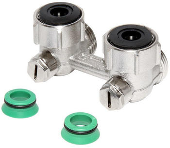 Simplex Zweirohr-Hahnblock 3/4'' Eurokonus Eckform (F10067)