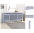 vidaXL Heizkörperverkleidung 205 cm MDF grau (325553)