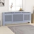 vidaXL Heizkörperverkleidung 205 cm MDF grau (325553)