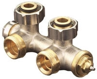OVENTROP-Anschlussarmatur Multiblock T" 1/2"AG x 3/4"AG, 1-u.2-Rohr,Messing, Ec..."