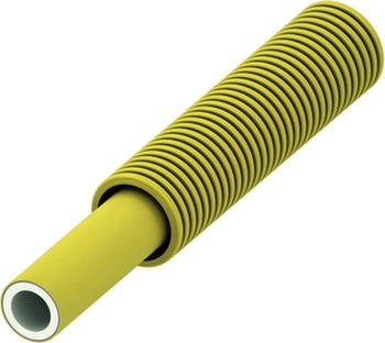 Tece TECEflex Verbundrohr PE-Xc/Al/PE-RT Gas gelb 20 im Wellschutz Rolle 50 m (782020)