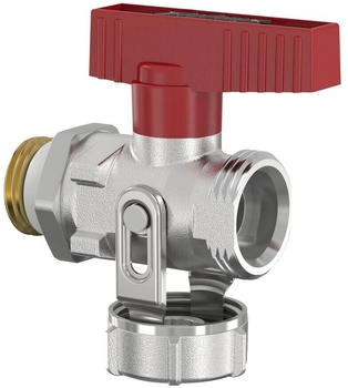 Flamco KFE-Kugelhahn Durchgang G 1/2" AG PN 16 Messing vernickelt (F10637)