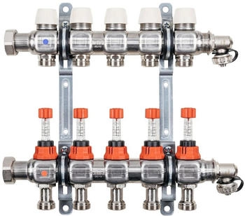 Kermi x-net Verteiler 1" Komfort-3 für 3 Kreise Baulänge 220 mm (SFVT0301000)