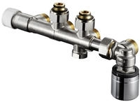 Oventrop Multiblock T-RTL an Heizk&ouml;rper Eck, 3/4" AG