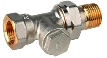 Resideo Rücklaufverschraubung Verafix-E Messing vernickelt D 1/2" (V2420D0015)