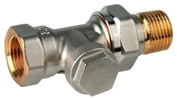 Resideo Rücklaufverschraubung Verafix Messing vernickelt Durchgang 1/2" (V2400D0015)