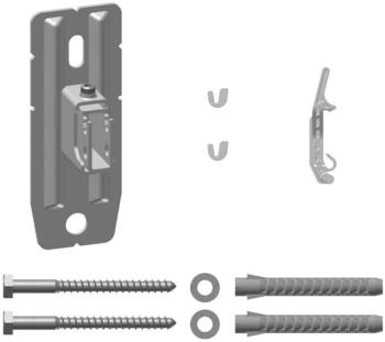 Kermi Wandkonsolen-Set variabel mit Tiefenverstellung Wandabstand 35-45mm weiß (ZB02870001)