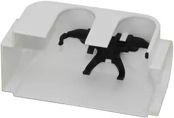 Simplex Designverkleidung für Anschlussarmatur / Multiblock, links, weiß (F12036)