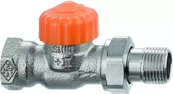 Heimeier Eclipse Thermostatventil Durchgang DN10 / 3/8" Rotguss vernickelt (3932-01.000)