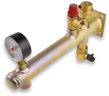 Caleffi Gefäß-Anschlussgruppe Fixcal 335 Stahl 3/4
