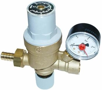 Caleffi F&uuml;llarmatur Messing 1/2" automatisch mit Manometer mit Kartusche (553840)