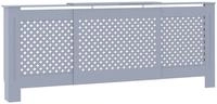 vidaXL MDF Heizk&ouml;rperverkleidung Grau 205 cm