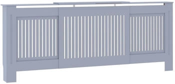 vidaXL MDF Heizk&ouml;rperverkleidung Grau 205 cm (325549)